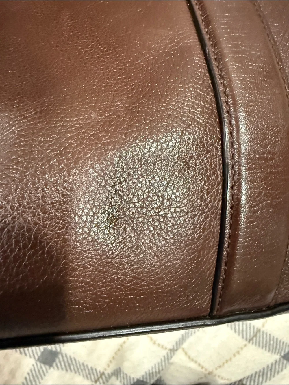 Coach leather Tote Bag in Dark Brown - Men’s Carryall 2 way straps.